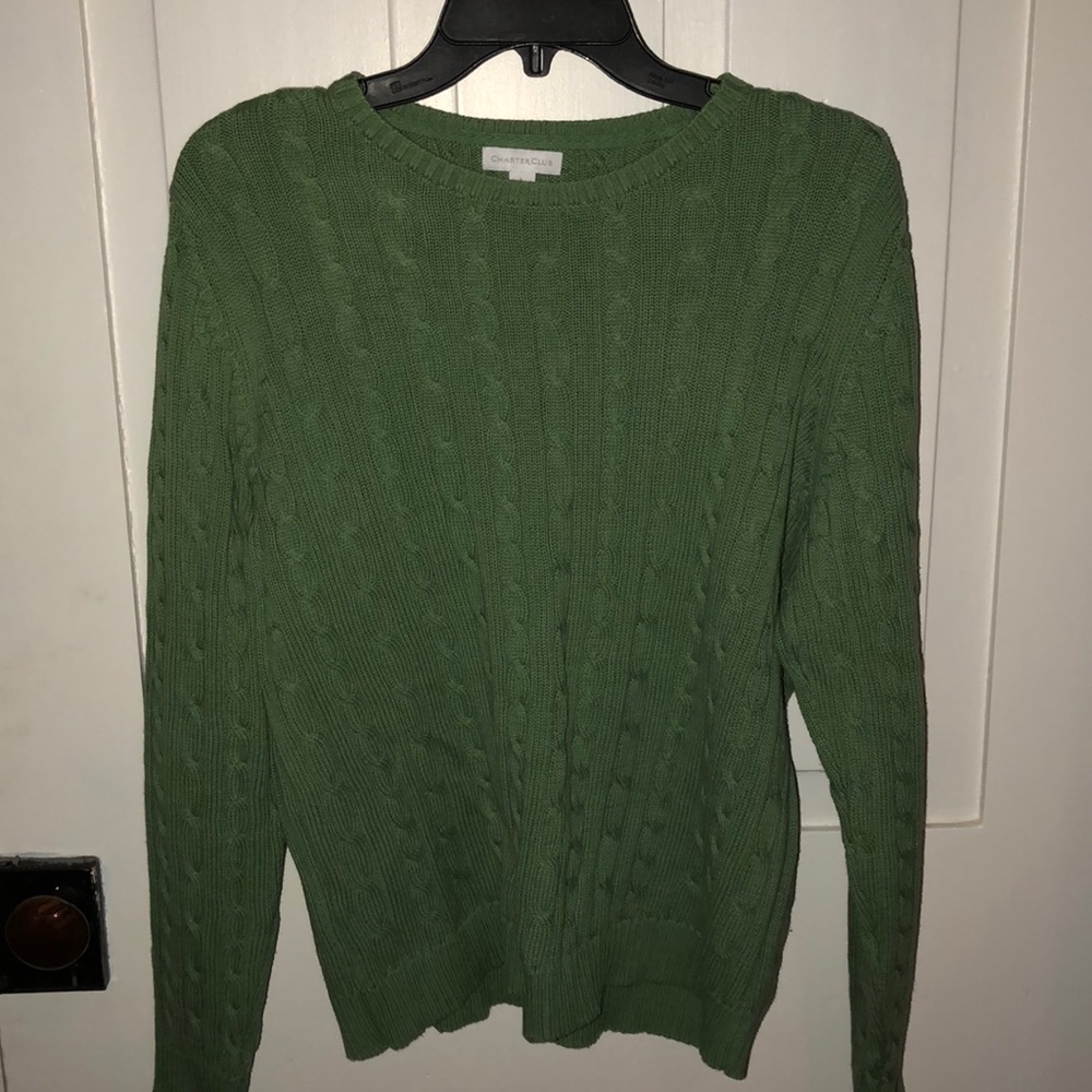 Cable knit sweater